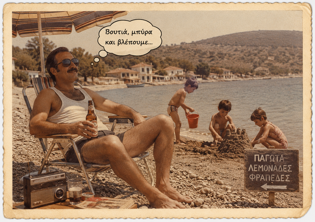 Ο Έλληνας γονιός στην παραλία: Ένας καλοκαιρινός οδηγός επιβίωσης