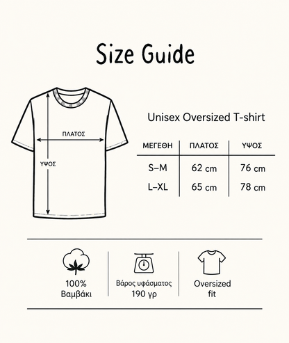 Oversized Βαμβακερό T-shirt